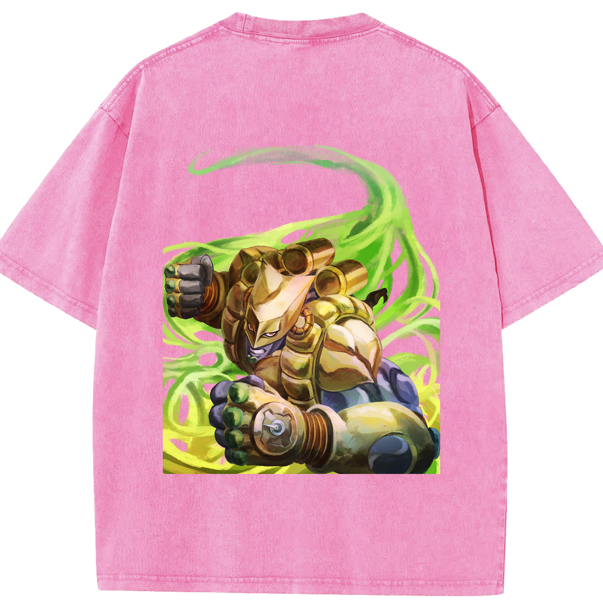 （画像用） ジョジョの奇妙な冒険 ディオ?ブランドー JoJo's Bizarre Adventure Dio Brando 綿100% ヴィンテージ風 半袖Tシャツ（背面プリント）
